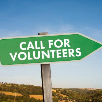 Call for Volunteers sign